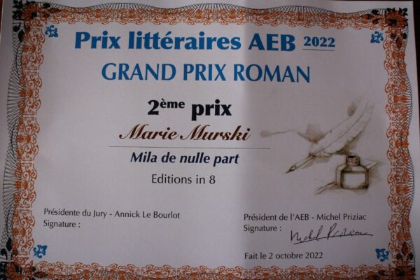 Mila Prix du Roman AEB